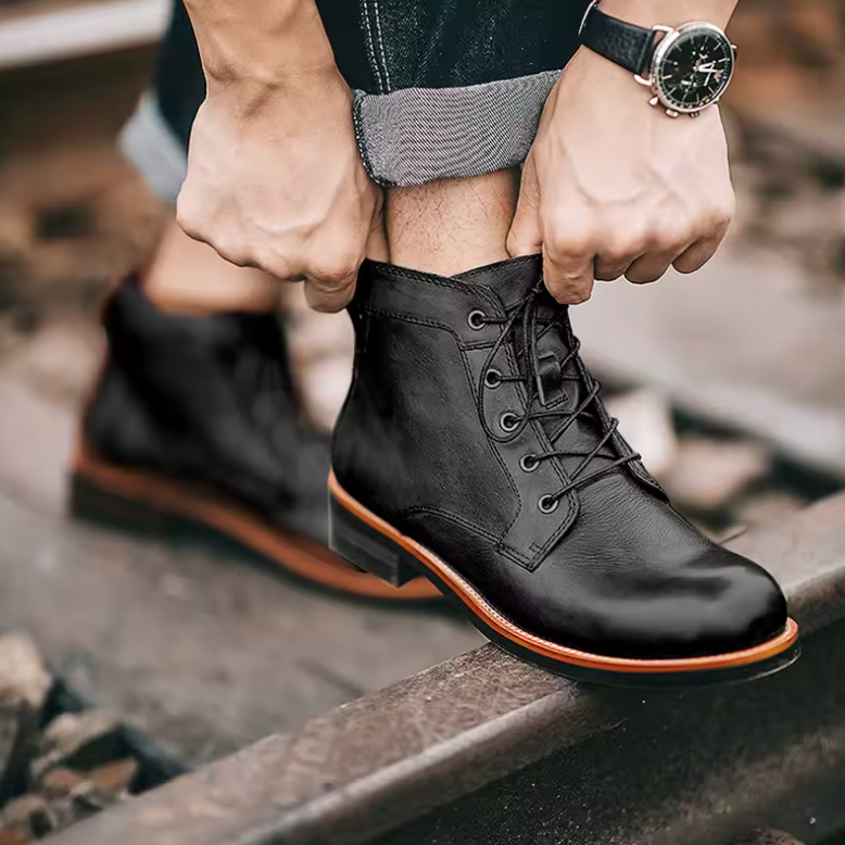 Fudus | Niedrig Geschnittene Lederstiefel Für Herren