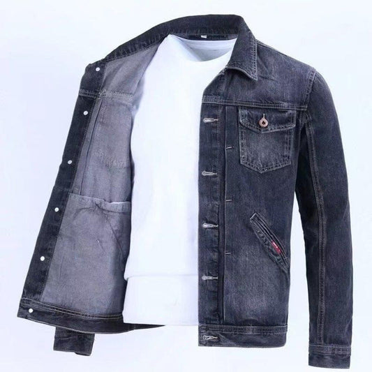 Herren Vintage Jeansjacke Für Lässigen Alltag