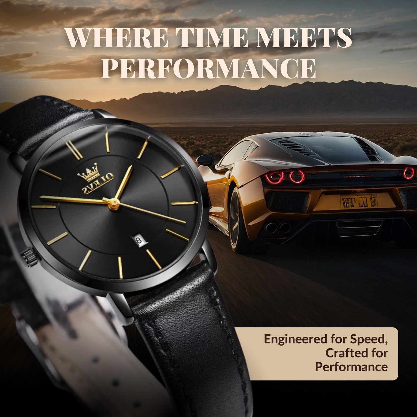 Fudus | Ultra Dünn Minimalistische Armbanduhr