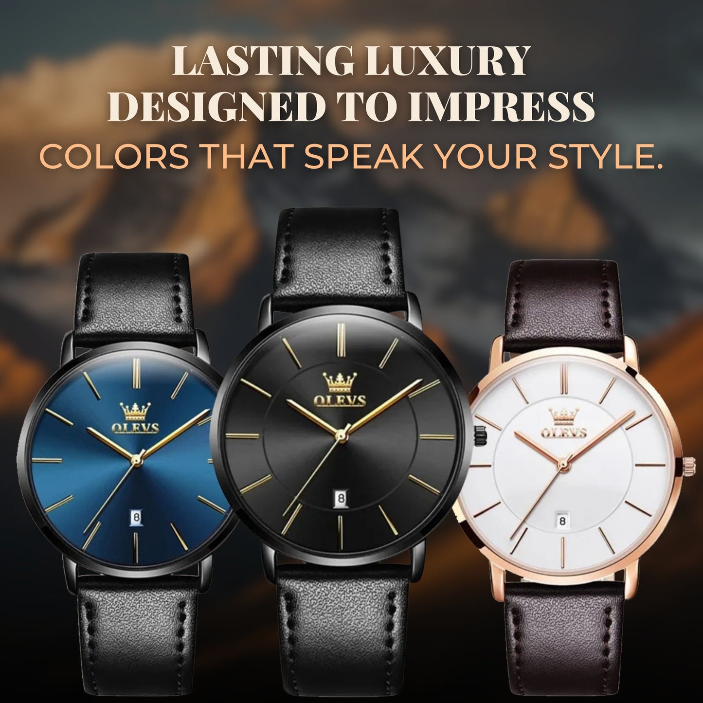 Fudus | Ultra Dünn Minimalistische Armbanduhr