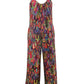 Fudus Print-Jumpsuit mit Bindeträgern - Alana