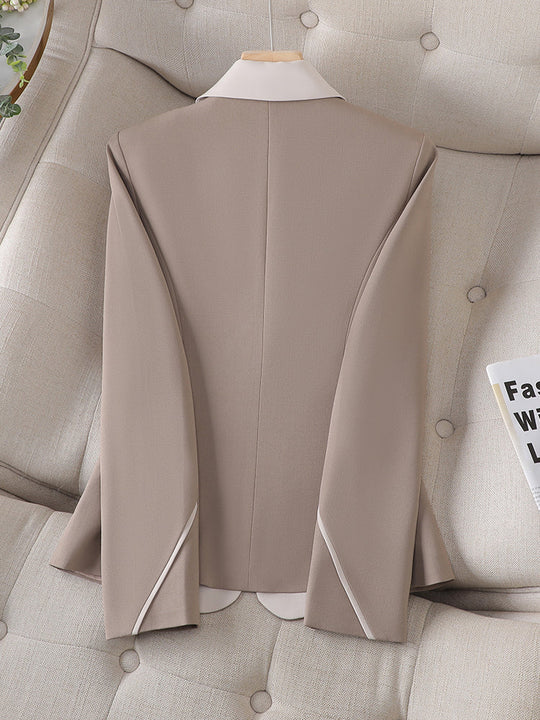 Damen Eleganter Formeller Blazer Tailliert Chic