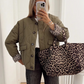 Fudus | Trendy Jacke Mit Leopardenfutter
