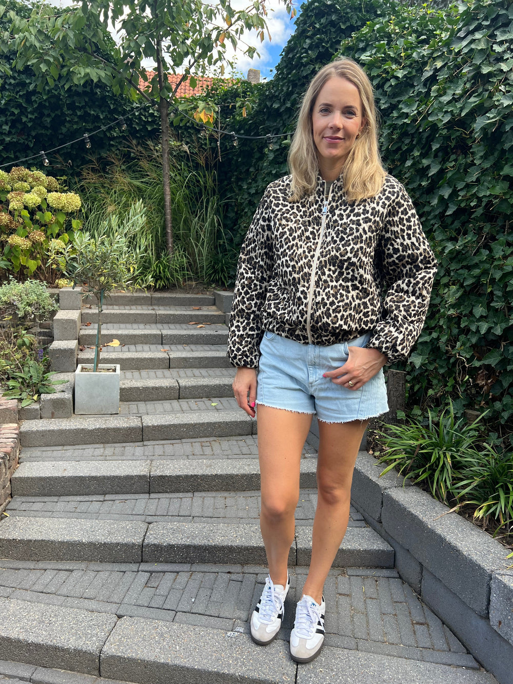 Damen Bomber Leopard