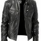 Lederjacke Klassisch Herren Elegant