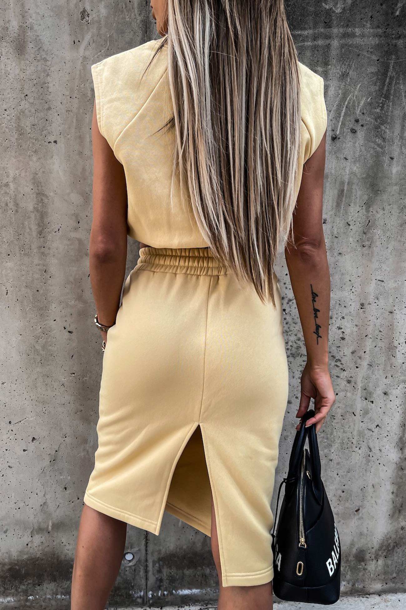 Fudus | Set aus Taillentop und Rock mit Schlitz