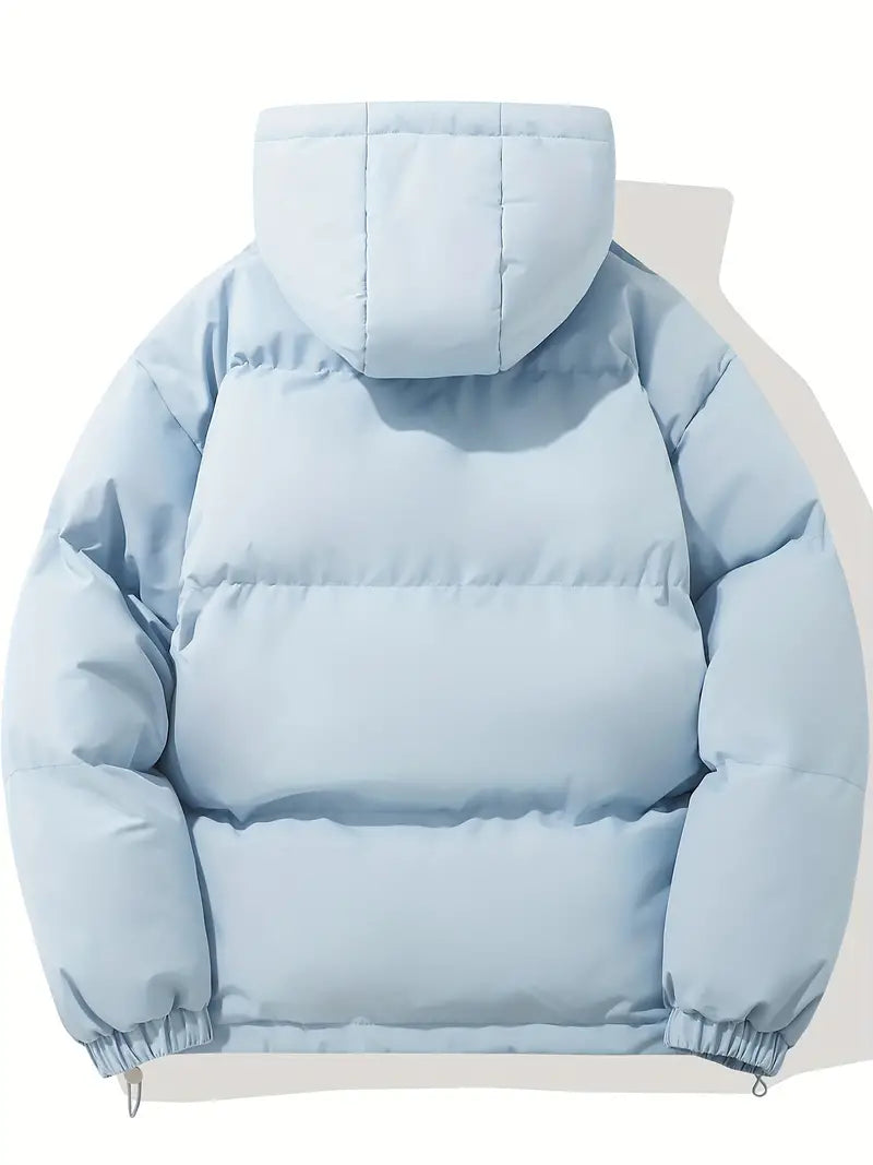 Gefütterte Winterjacke mit Kapuze