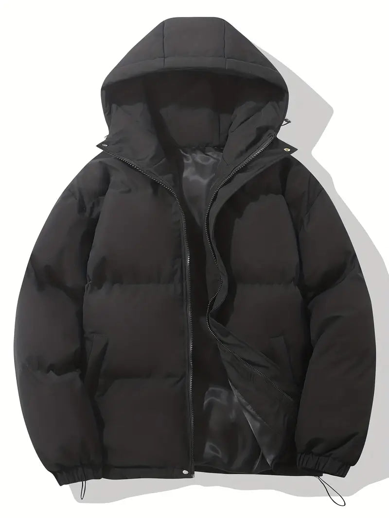 Gefütterte Winterjacke mit Kapuze