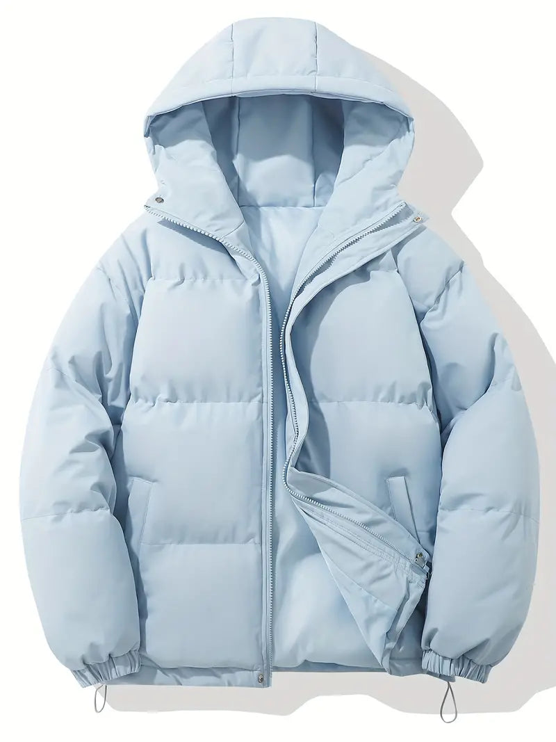 Gefütterte Winterjacke mit Kapuze