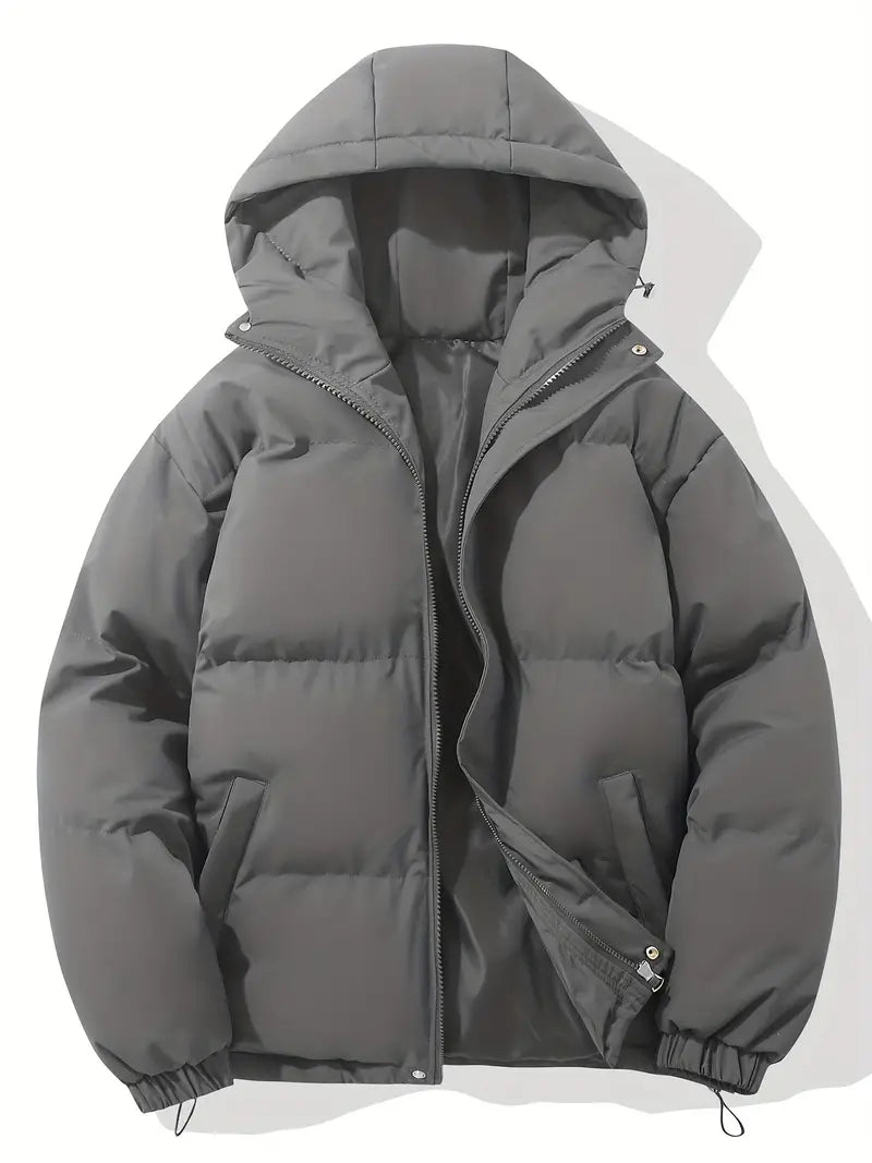 Gefütterte Winterjacke mit Kapuze