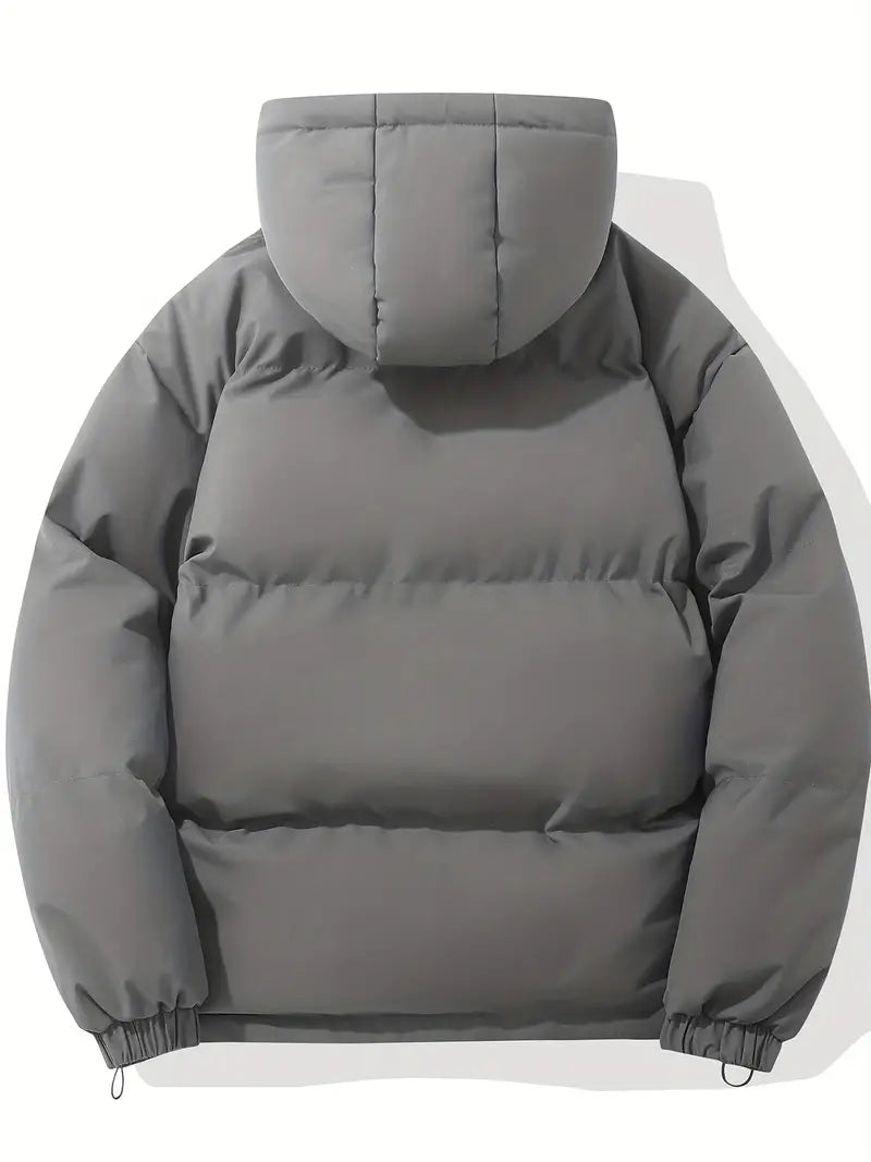 Gefütterte Winterjacke mit Kapuze