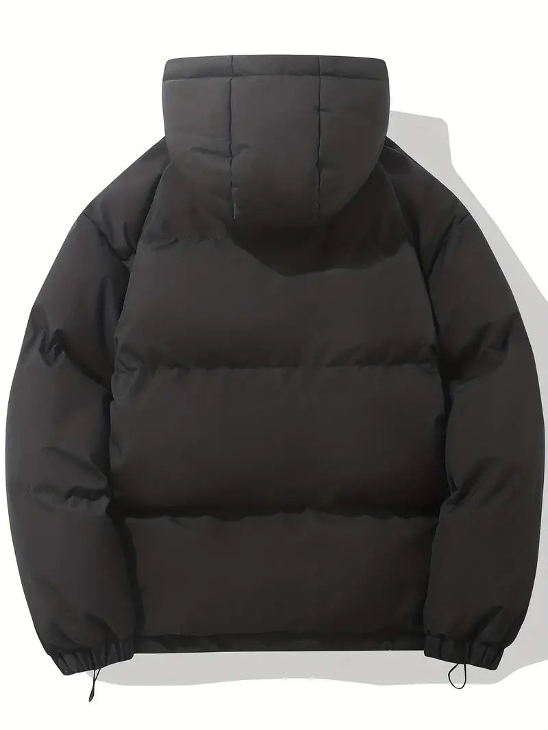 Gefütterte Winterjacke mit Kapuze