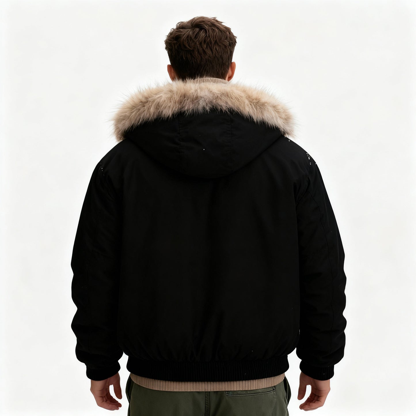 Thermo Wintermode Stilvolle Gefütterte Abnehmbare Fellkragen Sport Damen Winterjacke