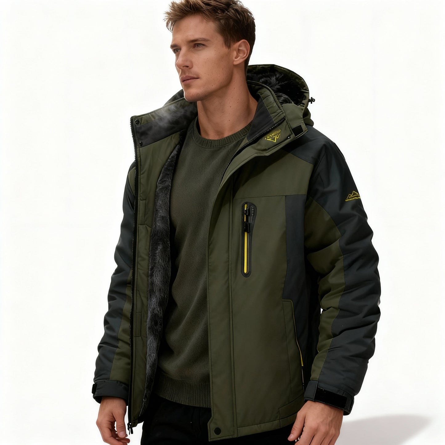 Herren ThermalShield Wasserdichte Isolierte Outdoor Winterjacke