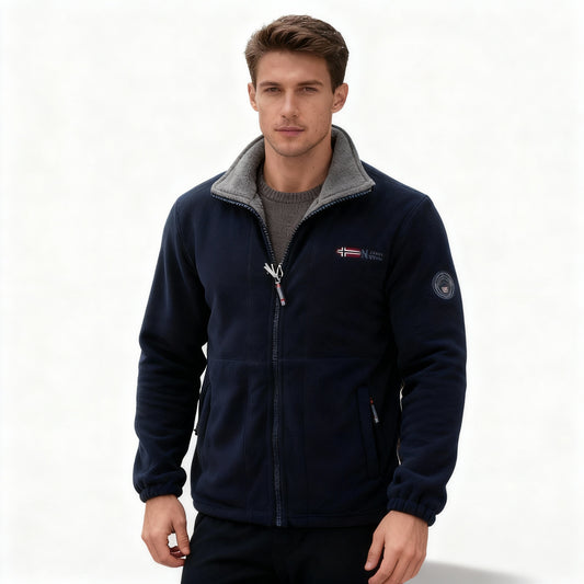 Fudus | ArcticGlow Thermo-Fleecejacke für Herren, winddichte isolierte Outdoor-Jacke