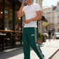 Athletische Streetwear Patchwork Doppelstreifen Sporthose Herren