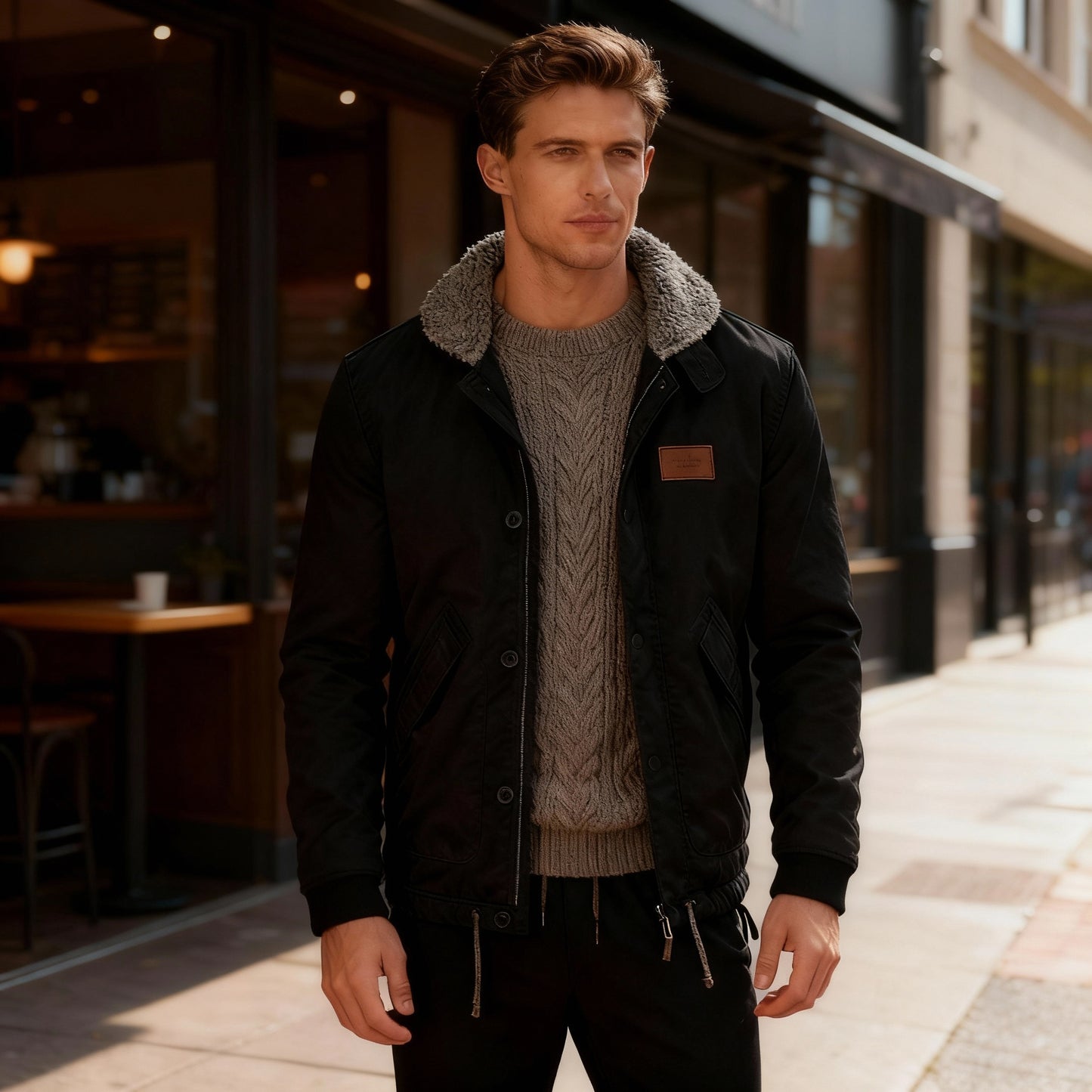 Herren Schnittschutz Jacke Selbstverteidigung