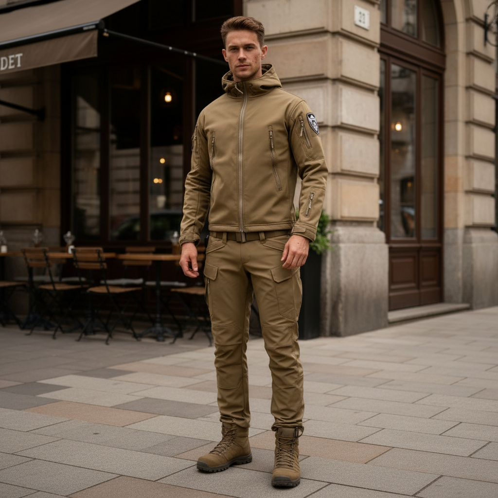 Wasserfeste Outdoor Funktionsmode Leichtes Schutz Jacke Hose Set