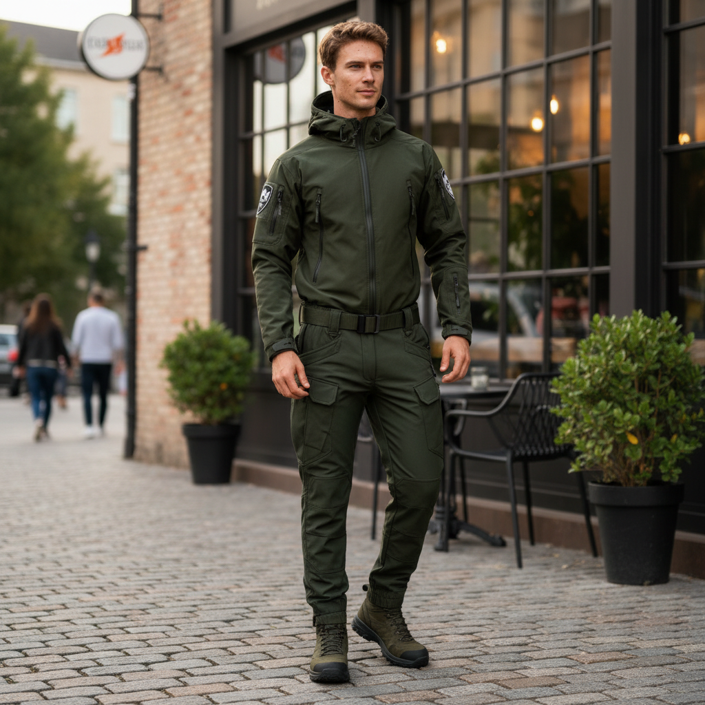 Wasserfeste Outdoor Funktionsmode Leichtes Schutz Jacke Hose Set