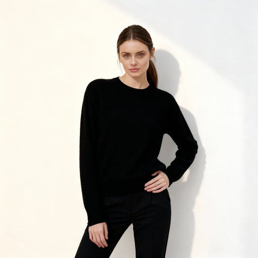 Ganzjähriger Premium Strickmode Weicher Kaschmir Basic Pullover