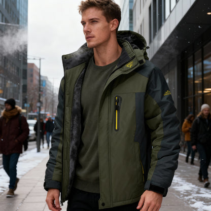 Herren Wasserdichte Isolierte Winterjacke