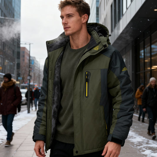 Herren Wasserdichte Isolierte Winterjacke