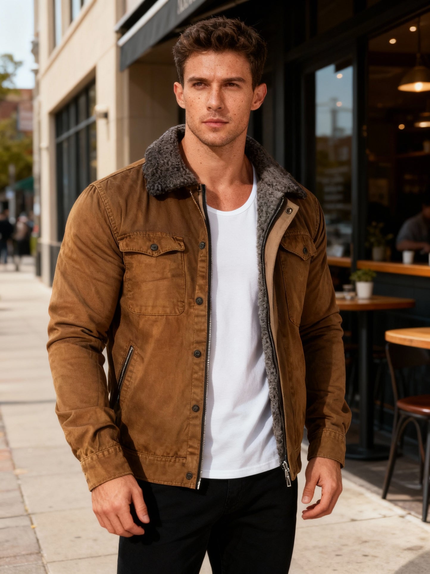 Fudus | Robuste Arbeitsjacke im Westernstil