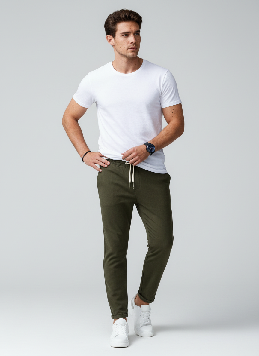 Elastisch Komfort Modernfit Herren Stretchhose Elegant