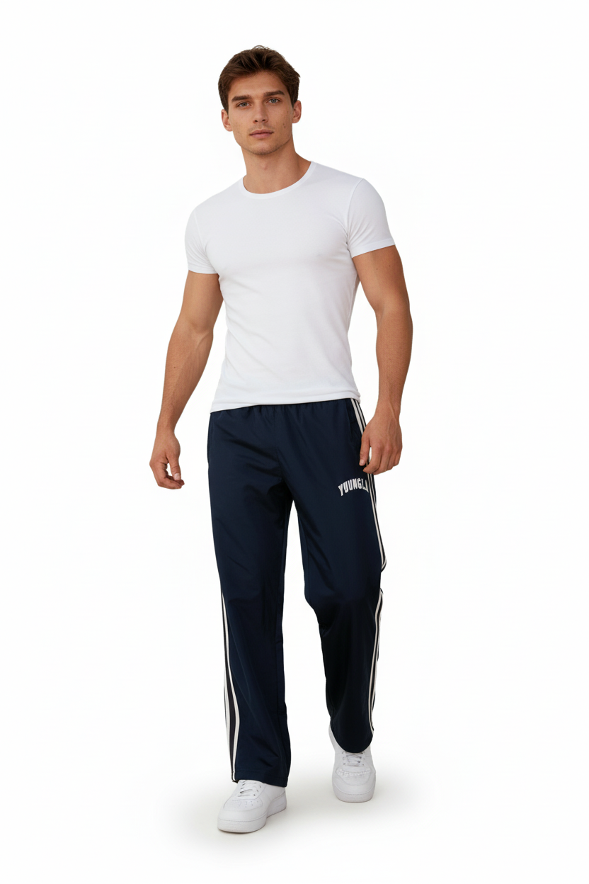 Athletische Streetwear Nylon Patchwork Sporthose Herren