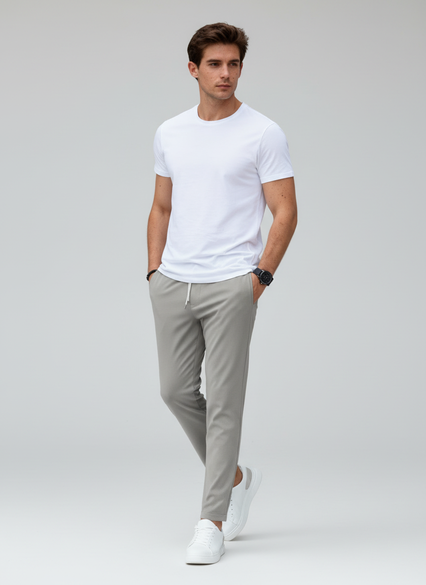 Elastisch Komfort Modernfit Herren Stretchhose Elegant