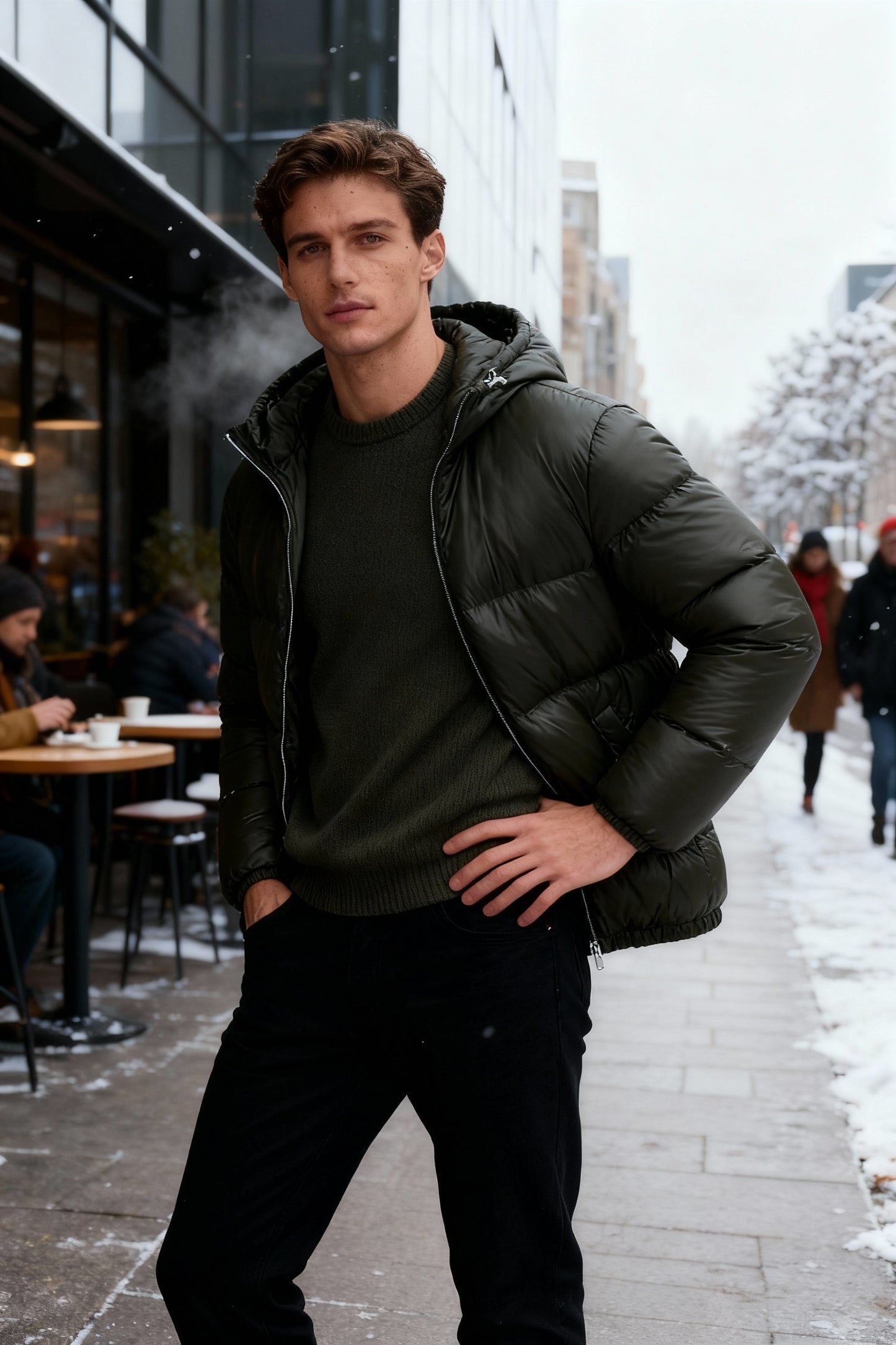 Stylische Damen Daunenjacke Viraler Trend Must-have