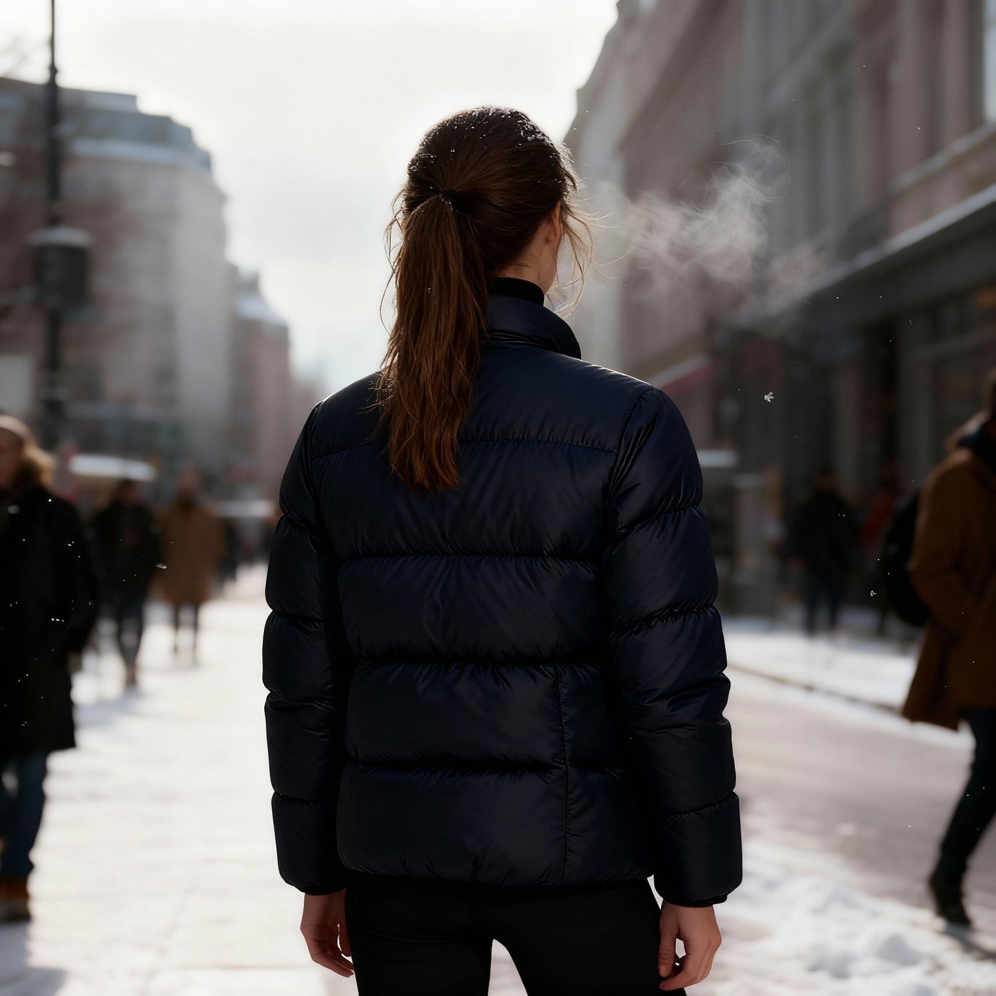 Leichte Thermo-Wärme Outdoor Steppstil Damenjacke Kapuzenjacke