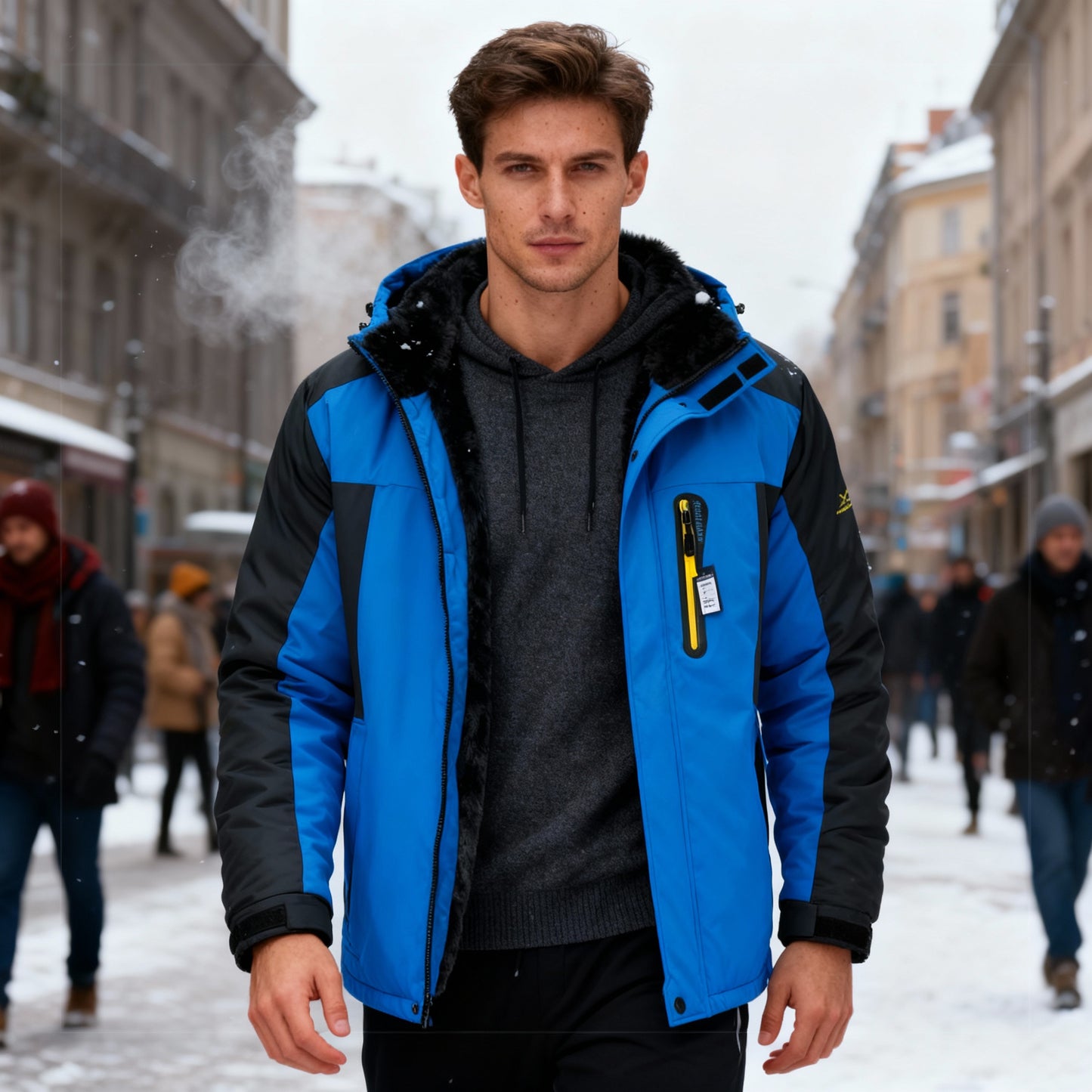 Herren Wasserdichte Isolierte Winterjacke