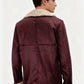 Herren Lammfell Lederjacke Modisch