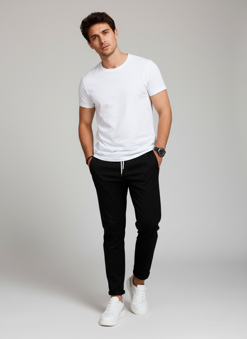 Elastisch Komfort Modernfit Herren Stretchhose Elegant