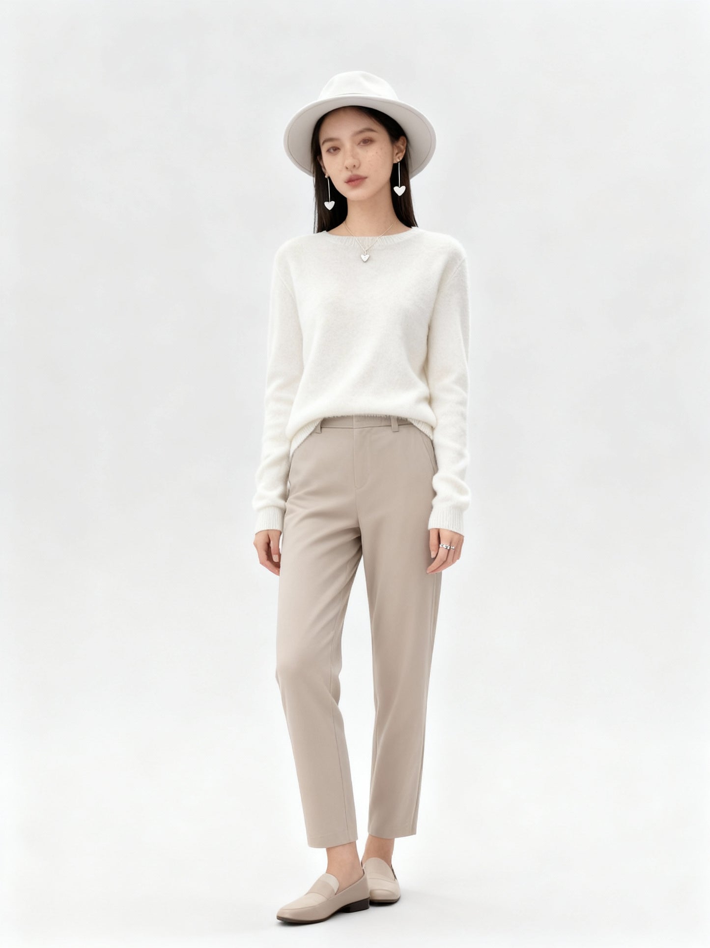 Fudus | Eleganter Weichstrick Damen Klassik-Pullover Rundhals