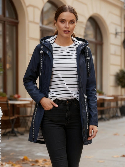 Fudus | Wasserdichte Lange Jacke für Alle Jahreszeiten