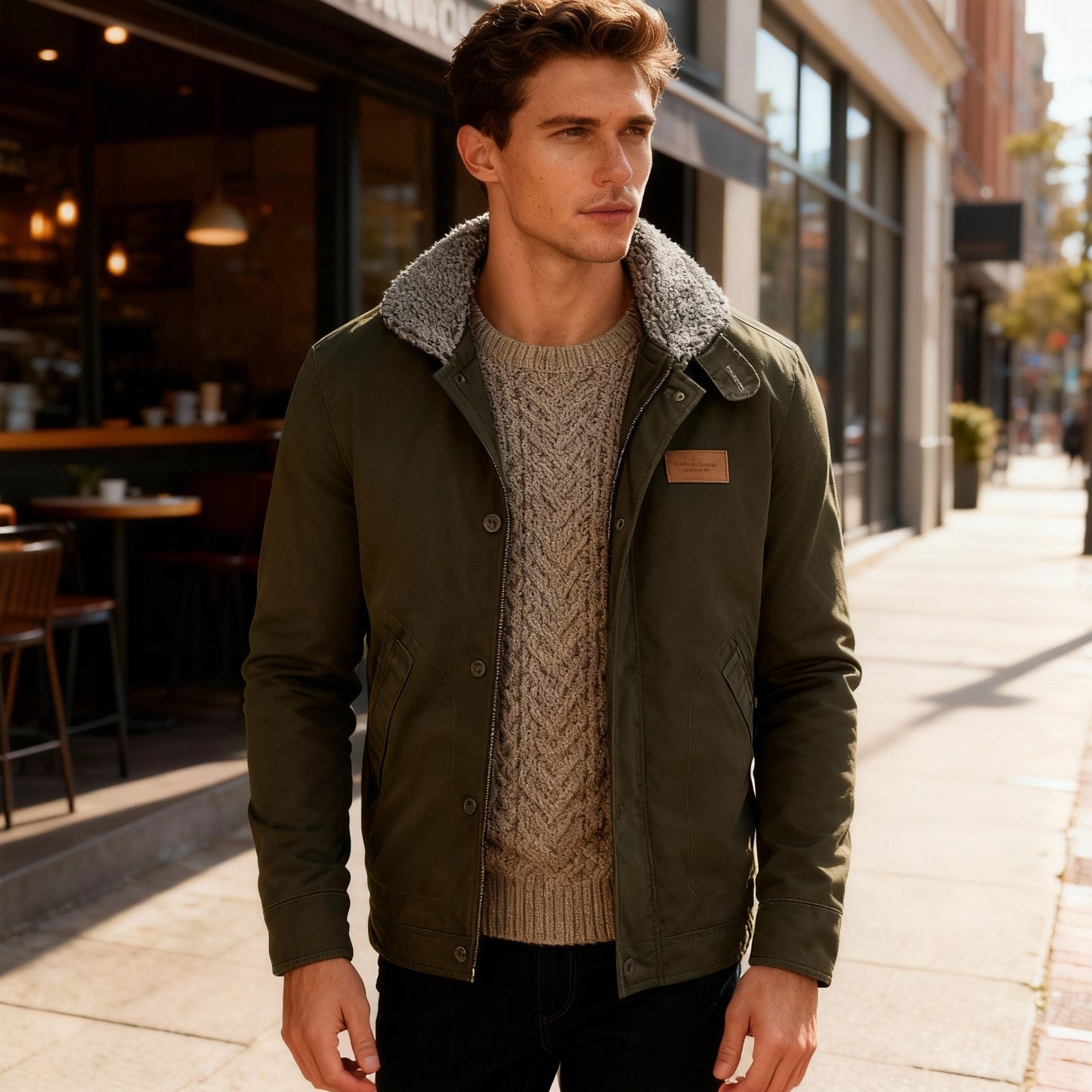 Herren Schnittschutz Jacke Selbstverteidigung