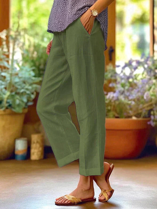 Damen Leinenhose Sommerleicht