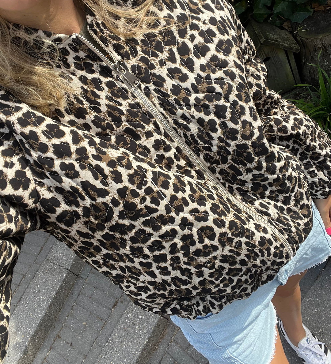 Damen Bomber Leopard