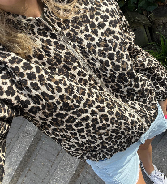 Damen Bomber Leopard