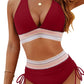 Damen Bikini Sets mit Hoher Taille und Bauchbandkontrolle