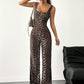 Fudus | Leopardenprint Jumpsuit Für Damen Sexy V-ausschnitt