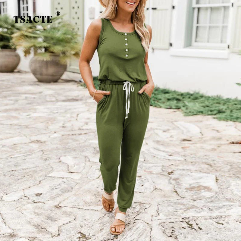 Fudus ärmelloser Jumpsuit-Set - Nora