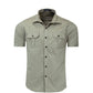 Herren Atmungsaktives Kurzarmhemd Im Militärstil