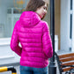 Damen Wendbare Ultra Leichte Daunenjacke