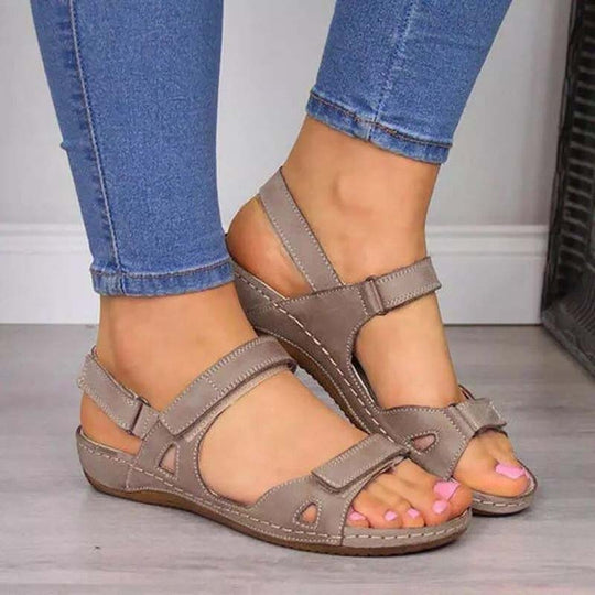 Sandalen Damen Ergonomisch Klettverschluss