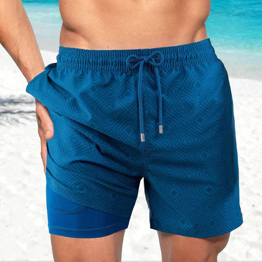 Herren Badeshorts Aus Leichtem Schnell Trocknendem Stoff