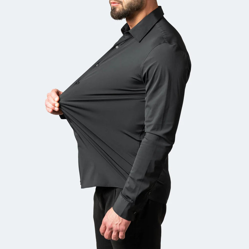 Hemd Herren Kreuk Stretch Komfort Stil