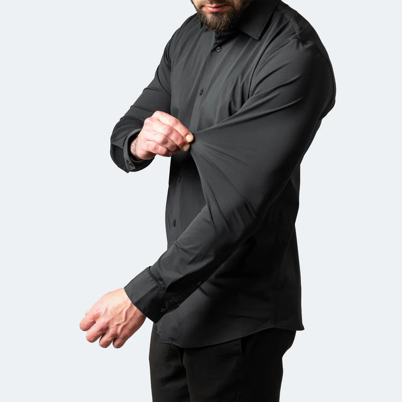 Hemd Herren Kreuk Stretch Komfort Stil